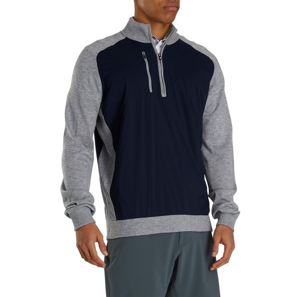 FootJoy Wool Blend Tech Full Zip Golf Sweater - Picture 1 of 9